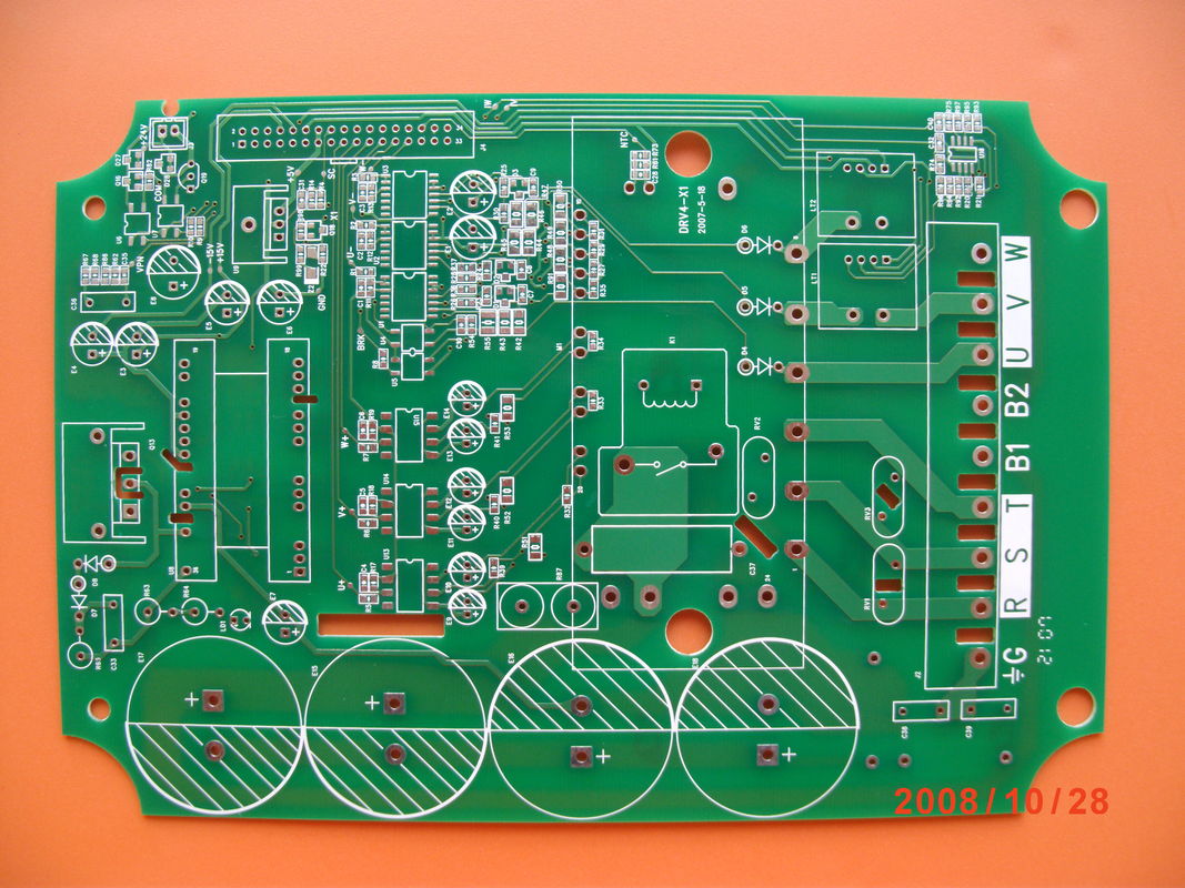 2層 緑色 溶接 耐性 色 耐火性 二面 PCB