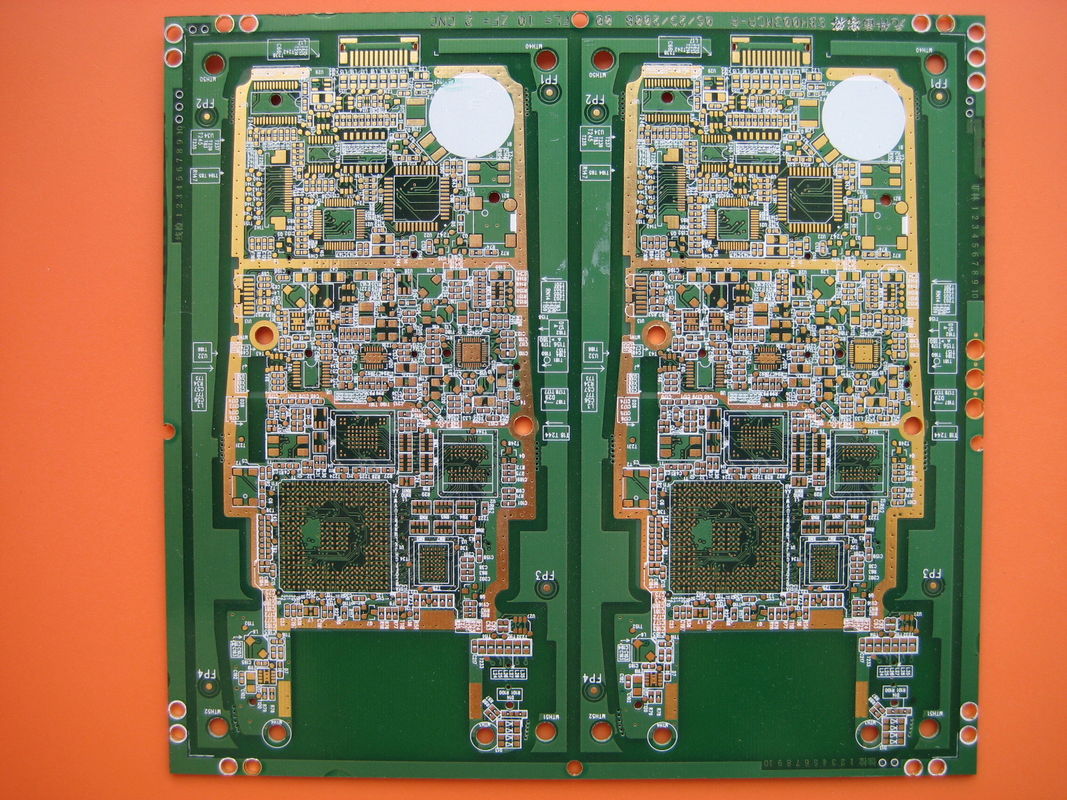 極密度HDI回路板 0.15mm 最小穴 ライン幅 ライン距離 2Mil ゴールドフィンガー 150U