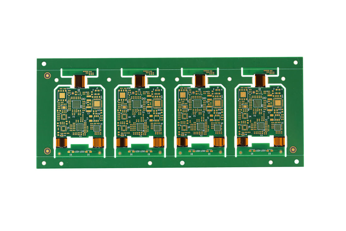 硬式柔軟性回路板 4L エニグ処理 0.1Mm トレースベンド半径 0.5-10Mm