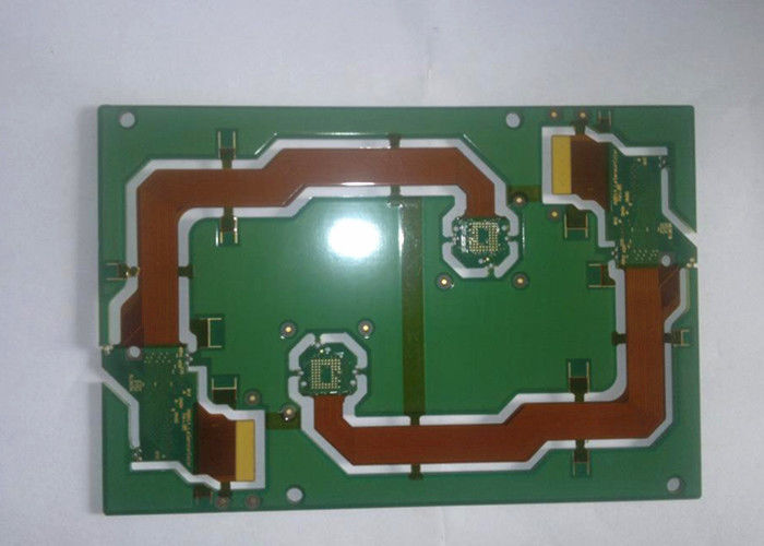 1-8 倍折りたたみ硬柔性PCB FR4ポリアミド PET 52L 1-28層 ENIG OSP シルバー