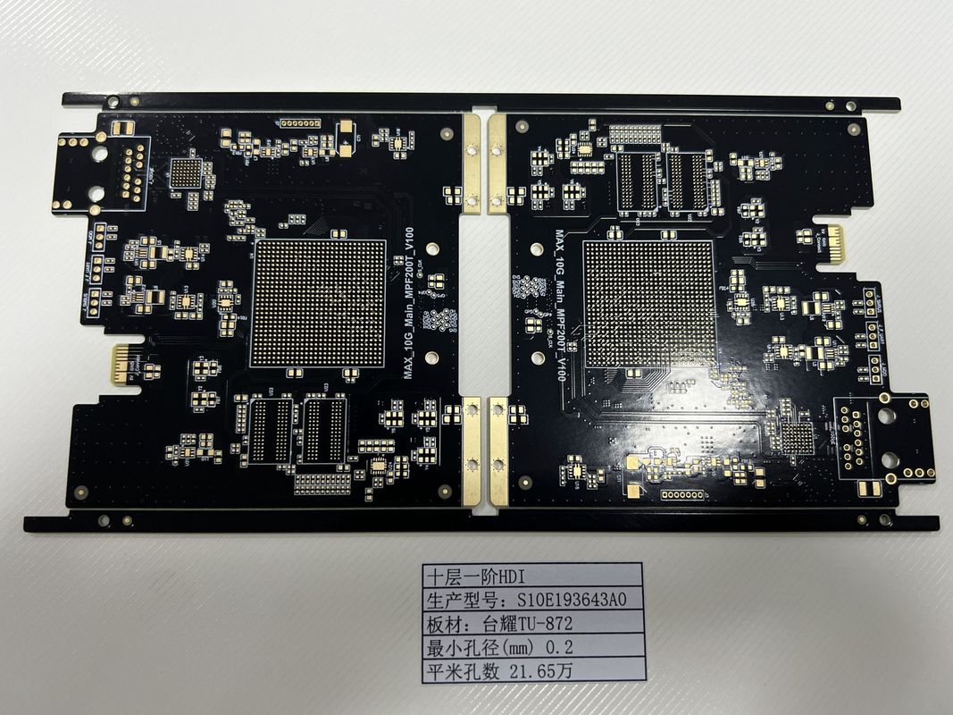 FR4 TU-872 高速PCB 10層 3/3Mil PCB 4L 1 N 1 HDIボード ENIG IP4452