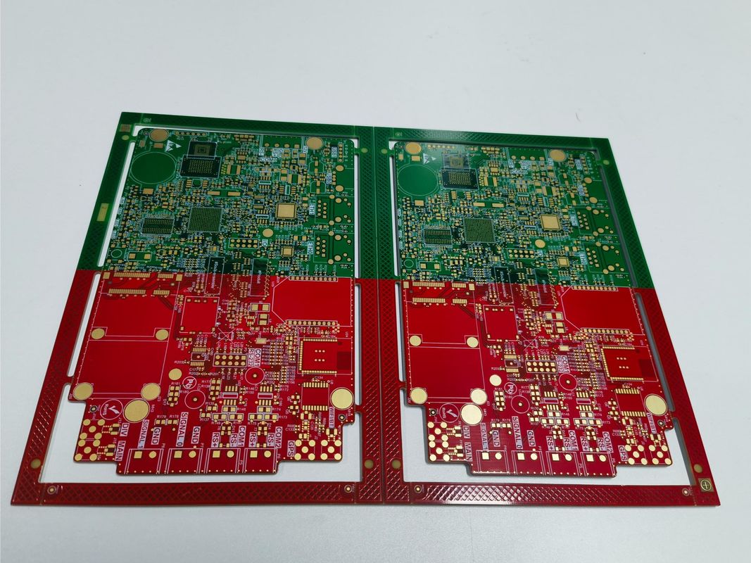 先進的な多層PCBボード 1つのPCBボードに溶接マスクの4色