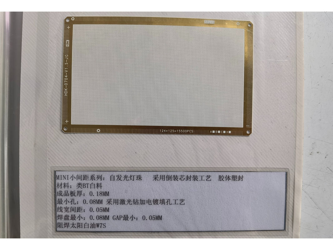 ENIG 表面仕上げ セラミックまたはBT 硬いIC基板 PCB 1オンス 銅重量