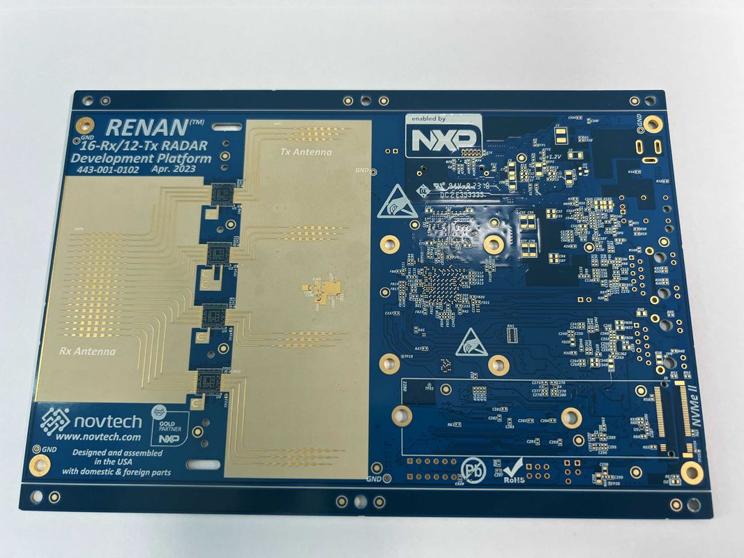 高効率な設計 HDI プリント回路板 浸透金プロセスと P1.5 スペーシング