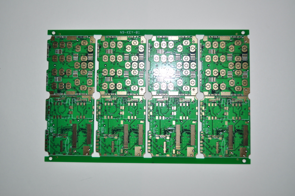ハロゲンフリー/インピーダンス制御両面PCB、標準技術、最小穴対銅0.2mm