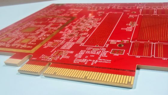 0.1mmレーザードリルホールサイズ HDIPCBボード 密度電子機器 厚さ 0.4-3.2mm 原材料 FR4 IT180